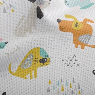 Shy Playing Puppy Athletic Mesh Flat Back