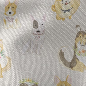 Wedding Gentleman Dog Waterproof Canvas