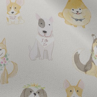 Wedding Gentleman Dog Chiffon