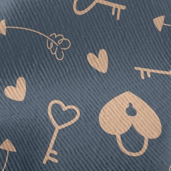 Love Key Lock Standard Corduroy