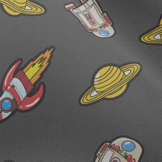 Saturn And Space Shuttle Chiffon
