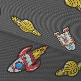 Saturn And Space Shuttle Waterproof Oxford