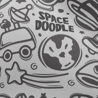 Outer Space Travelogue Chiffon