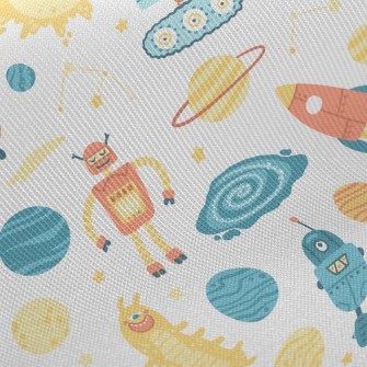 Robots Land On Planets Twill