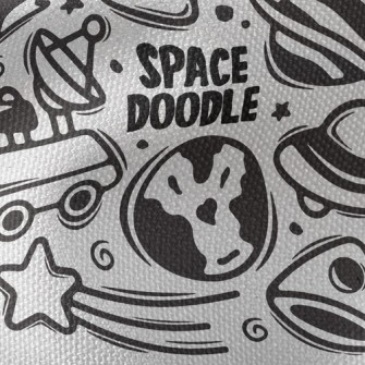 Outer Space Travelogue Waterproof Canvas