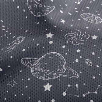 Simple Lines Outer Space Athletic Mesh Flat Back