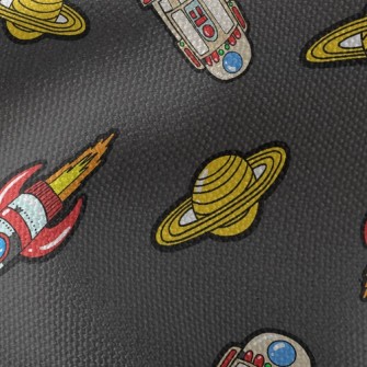 Saturn And Space Shuttle Waterproof Canvas