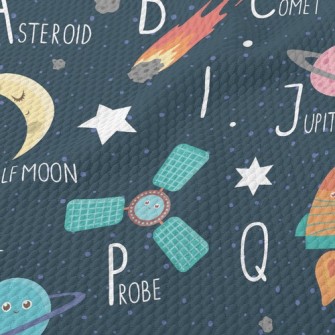 Satellite Space Meow Birdseye Piqué