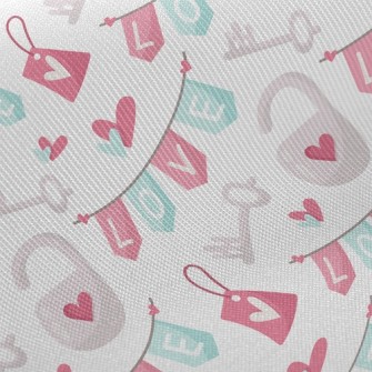 Love Key Lock Of Love Twill
