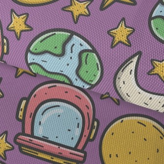 Earth Moon Astronaut Waterproof Oxford