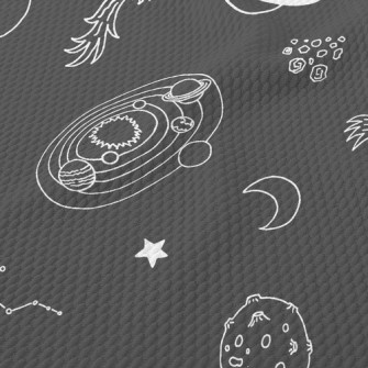Universe Big And Small Planets Birdseye Piqué