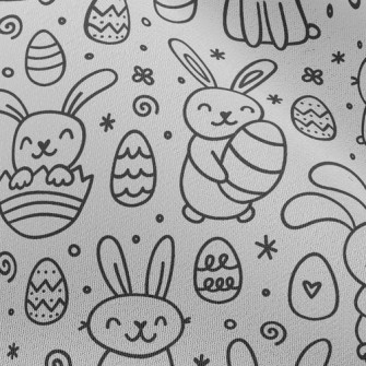 Little White Rabbit And Easter Chiffon