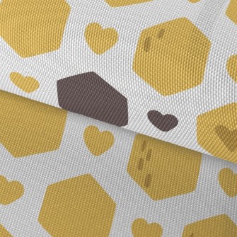 Hexagonal Heart Waterproof Oxford