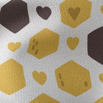 Hexagonal Heart Waterproof Canvas