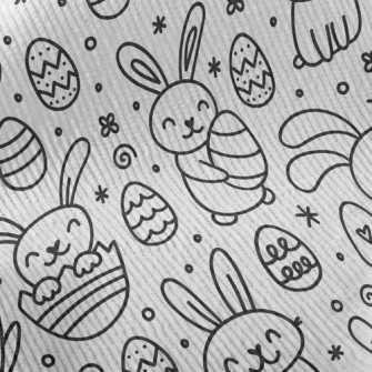 Little White Rabbit And Easter Standard Corduroy