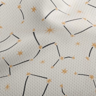 Stars Connected Into Constella Athletic Mesh Flat Back
