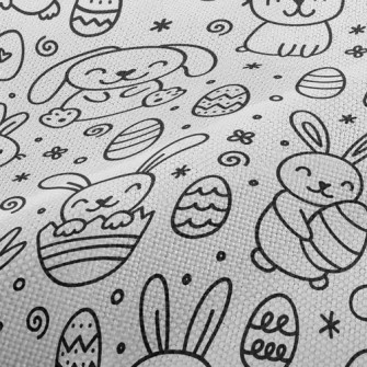 Little White Rabbit And Easter Performance Linen