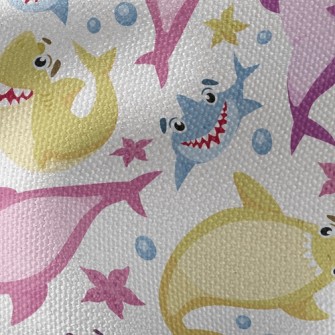 Happy Funny Shark Waterproof Canvas