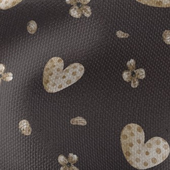 Retro Dots Of Love Waterproof Canvas