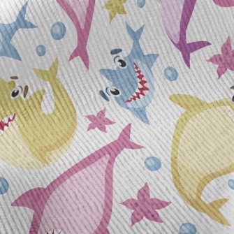 Happy Funny Shark Standard Corduroy