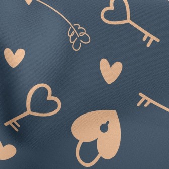 Love Key Lock Stretch Ponte