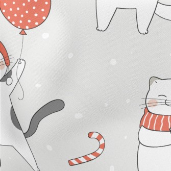 Winter Dress Up Cat Stretch Ponte