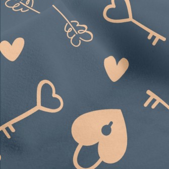 Love Key Lock Micro Fleece