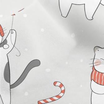 Winter Dress Up Cat Micro Fleece