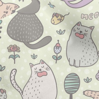 Yawning Cat Micro Fleece