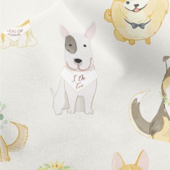 Wedding Gentleman Dog Micro Fleece