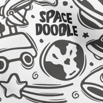 Outer Space Travelogue Micro Fleece