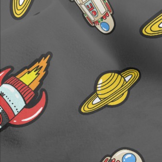 Saturn And Space Shuttle Micro Fleece