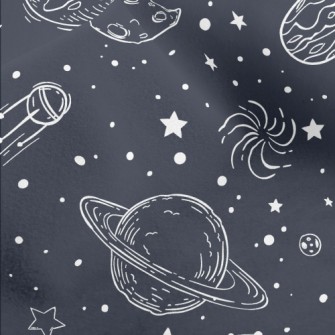 Simple Lines Outer Space Micro Fleece