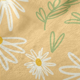Abstract Doodle Flowers Minky