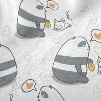 Panda Teasing Cat Minky