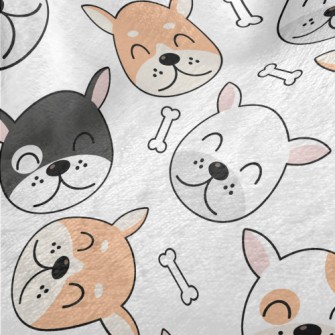 Harmonious Dog Family Minky