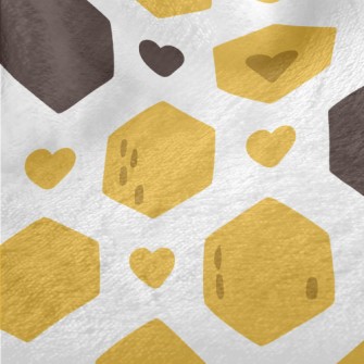 Hexagonal Heart Minky