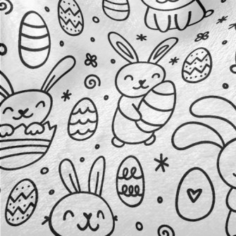 Little White Rabbit And Easter Minky