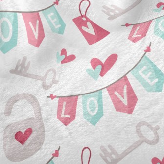 Love Key Lock Of Love Minky