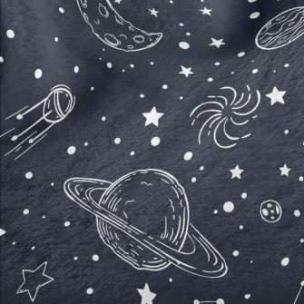 Simple Lines Outer Space Minky