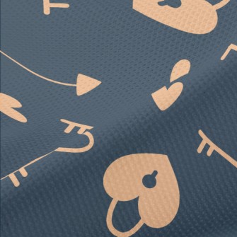 Love Key Lock Piqué