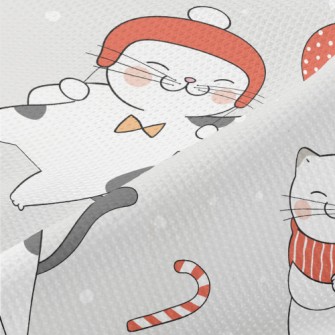 Winter Dress Up Cat Piqué
