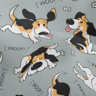 Funny Meditating Dog Lightweight Performance Linen