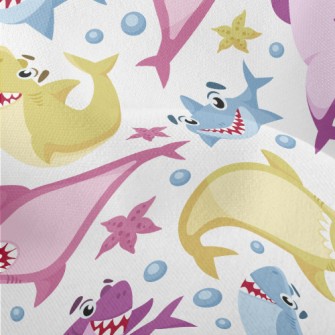 Happy Funny Shark Lightweight Performance Linen