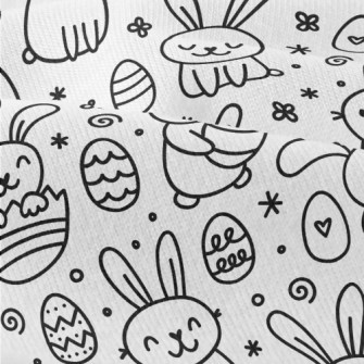 Little White Rabbit And Easter Modern Jersey