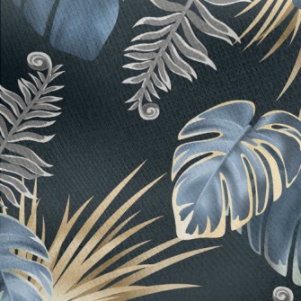 Tropical Auntie Taro Jersey Backed Fleece
