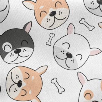 Harmonious Dog Family Jersey Backed Fleece