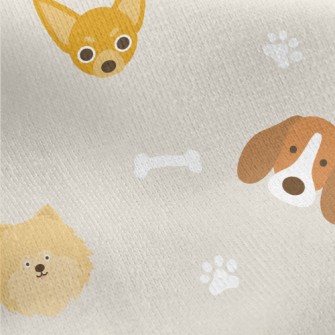 Dog Family Jersey Backed Fleece