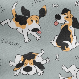 Funny Meditating Dog Jersey Backed Fleece