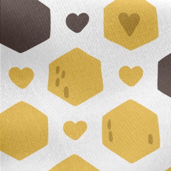 Hexagonal Heart Jersey Backed Fleece